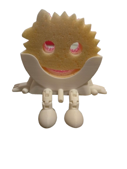Scrub daddy holder with drain