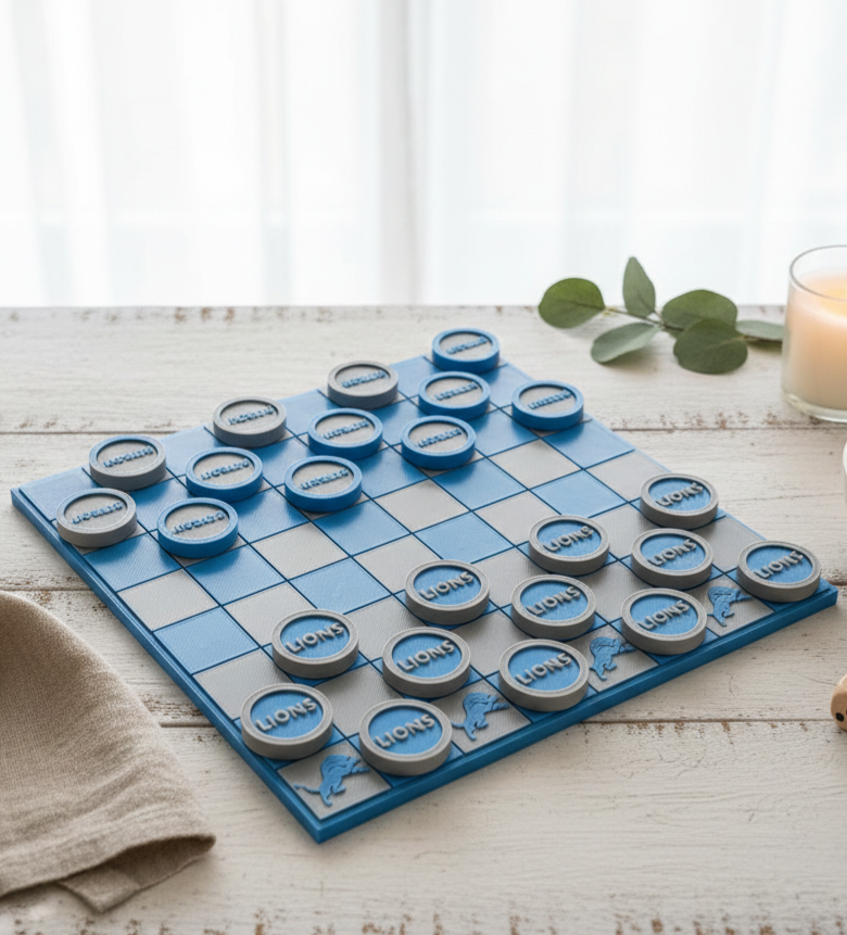 Lions Checkerboard Set