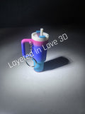 Tumbler keychain chapstick holder
