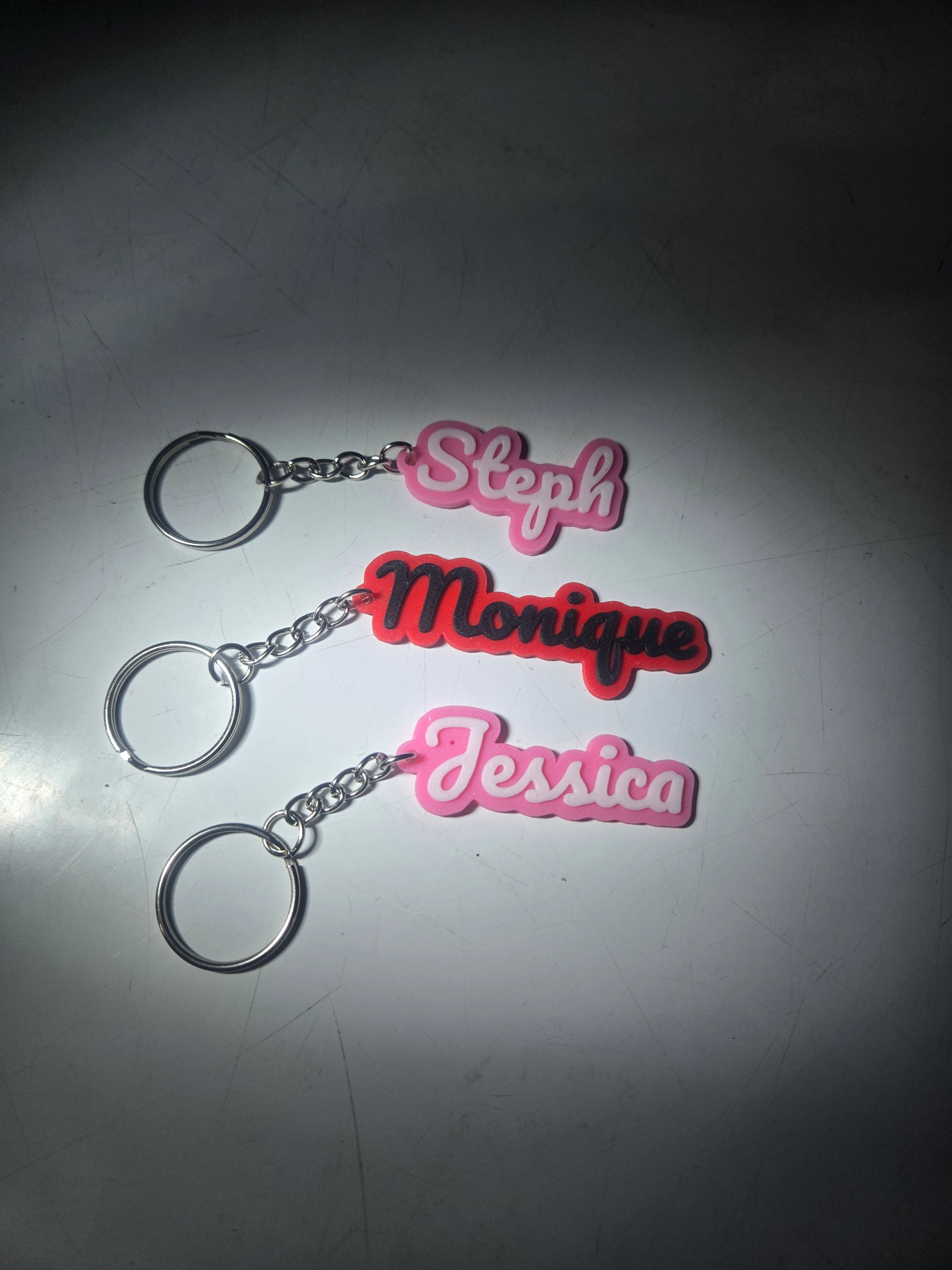 Customized name keychains